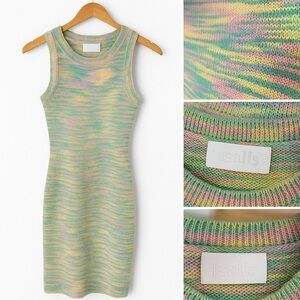 Isalis Pastel Knit Bodycon Dress 👗